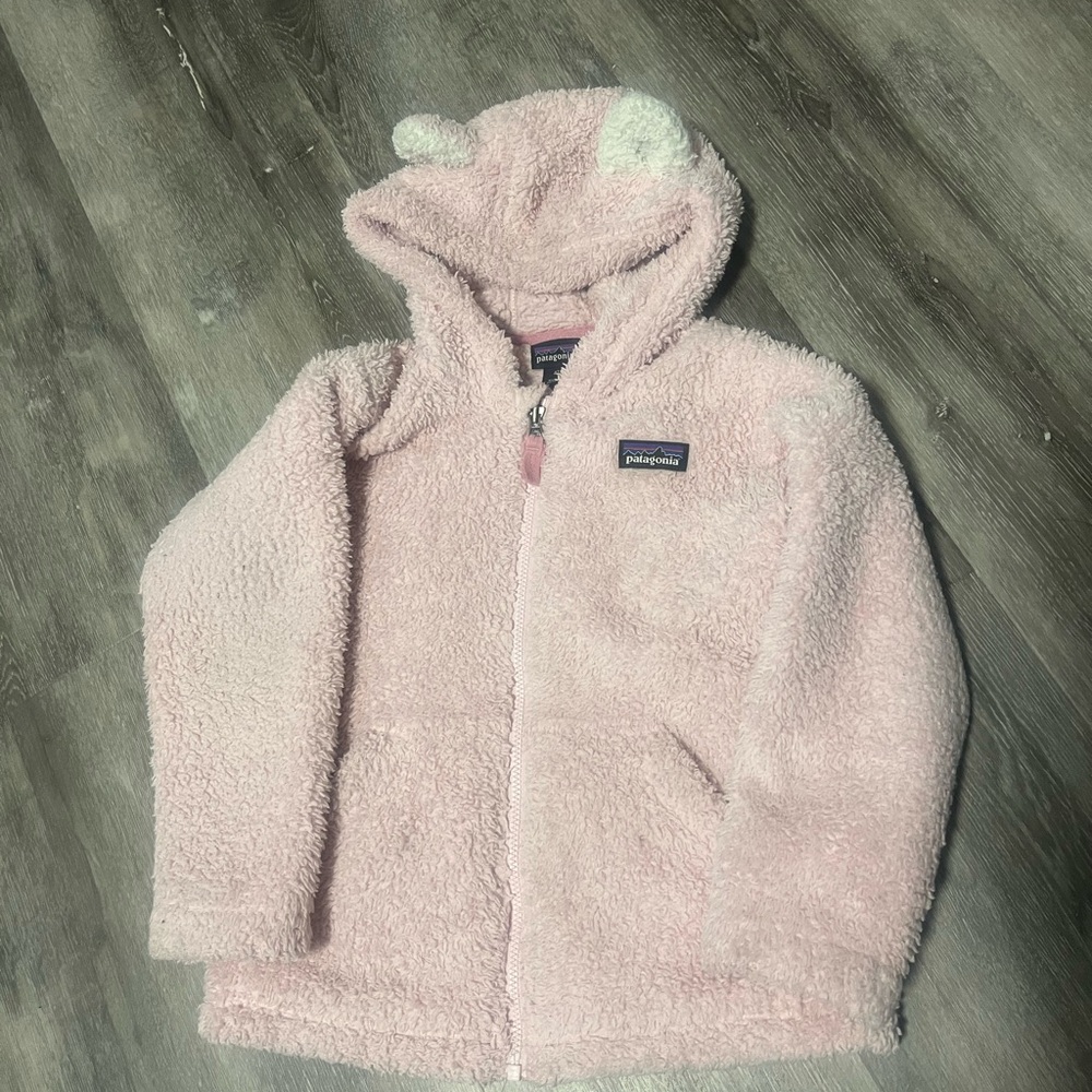 Patagonia Soft Pink Hooded Fleece with Ears